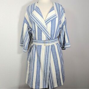 Elevenses linen oversized belted jacket